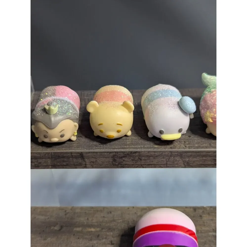 DISNEY TSUM TSUM Lot of 12 Mixed Figures - Glitter, Pastel, Etc.